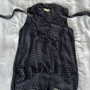 Denim & Supply Ralph Lauren M sleeveless shirt, ruffles and ties